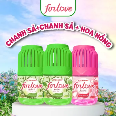 Combo 3 Lọ Tỏa Hương Forlove Tinh Dầu Thơm Mùi hương hoa quả dịu nhẹ kích thích não bộ thư giãn - MPS Việt Nam