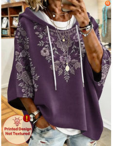 New autumn/winter collection: retro-style casual hoodies with digital prints available in mid-length sleeves