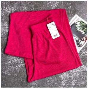 Terlaris Celana Kulot Knit Rib Panjang - Knit Pants - Loose Pants Highwaist Kulot Panjang Basic Strech Premium Korean - Celana Anti Kusut - Pants Ironless
