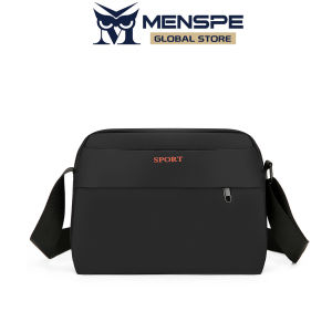 MENSPE Mens Shoulder Bag Cross Body Bag Casual Waterproof Oxford Bag Multi-Layer Large Capacity Casual Sport Street Bag for Travel Outdoor Leisure Office