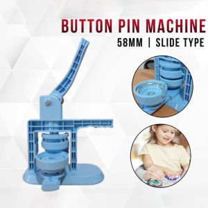 Button Pin Maker Machine 58MM Sliding Type DC-106 DIY Round Badge Punch Press Mold Tool Handmade Metal Pinback Supplies