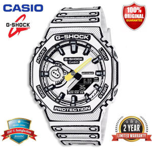 (Ready Stock Free Shipping) jam tangan lelaki G Shock Watch Men Sport Watch Dual Time Display jam tangan lelaki waterproof original World Time LED Auto Light Men Formal Casual Watches GM-2100MNG-2A
