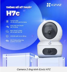 Camera EZVIZ 2 Mắt H7C/H9C-10M/8M/6M Cao Cấp- Đàm Thoại 2 Chiều- Báo Động Chống Trộm- Wifi Ngoài Trời Trong nhà Chính H