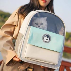 Balo mèo chất vải oxford thoáng khí sức chứa lớn đa năng phong cách thời trang mới balo thú cưng