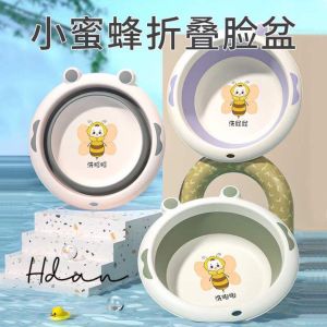 Chậu gấp gọn đa năng Thau rửa mặt gấp gọn cho bé hình bé thỏ siêu xinh