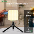 TNW DC06 LED Video Light Magnetic Mini Photography Light Selfie Fill Light With Clip Cold Shoe Mount Adapter For DSLR Shooting. 
