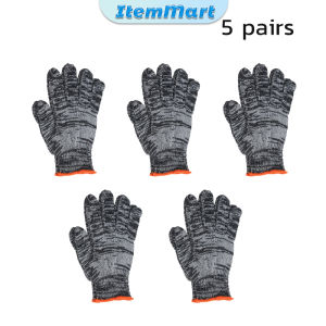ItemMart Protective Labor Protection Gloves Cotton Glove 1 pair/5 pairs
