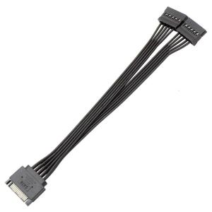 Chia năng lượng 15 pin đực sang đôi 15 pin nữ Power Y Cáp chia Adapter cho ổ cứng HDD SSD