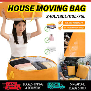 🇸🇬【In Stock】Extra Large House Moving Bag Heavy Duty Packing Bag Luggage Storage Moving House/Office Waterproof Organizer 搬家袋 收纳袋
