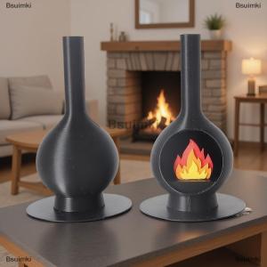 [COD] Bsuimki Ngôi nhà búp bê 1 12 thu nhỏ lò sưởi ống khói Mô hình nhà búp bê cảnh giáng sinh trang trí nhà búp bê vi cảnh quan trang trí