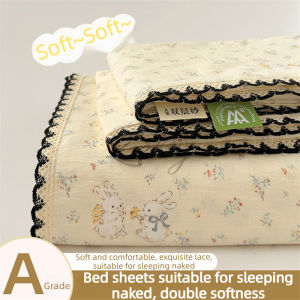 Soft Breathable Sheet Pillowcase 1 or 3PCS Summer Flat Sheet Thin Bedspread 2 in 1 Use As Sheet or Quilt Mechanical Wash Bed Set2026