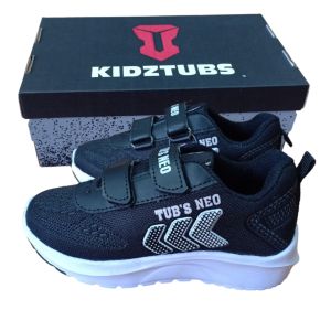 Sepatu Sekolah Anak Anak Laki Laki Perempuan Cewek Cowok Warna Hitam Murah Tali Perekat Rekat Velcro Kecil Tanggung Umur Usia PAUD TK SD SMP SMA Kelas 1 2 3 4 5 6 7 8 9 0 Tahun-KIDZTUBS0202241020211454