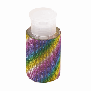 SUTONGXUE Lấp lánh Chai đựng đá quý cho móng tay có thể nạp lại Sáng tạo 200ml Chai lưu trữ loại nhấn Thân thiện với du lịch Đá quý Hộp đựng dung dịch tẩy sơn móng tay Ứng dụng nghệ thuật làm móng