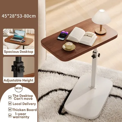 OUTDOORMORE Lifting Laptop Table Adjustable Flip 360 ° Sofa Side Table Height Adjustable Bedside Table