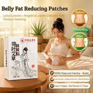 Lotus Leaf Herbal Big Belly Patch Mugwort Essence Abdominal Patch Herbal Body Care Pad Botanical Belly Care Patch Daily Wellness Support Natural Herbal Patch Pad