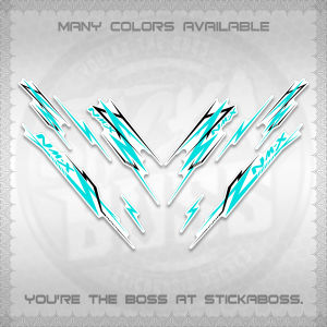 NMAX V2 FOR WHITE DECALS (2024 NM A8 STYLE) STICKER DECALS BY STICKABOSS