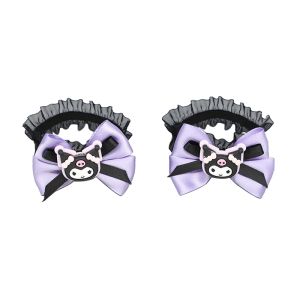 2pcs/Set Gelang Sanrio Lonceng Lucu Gelang Cosplay Kurom Gelang Kuromi Anak Gelang Bracelet Sanrio