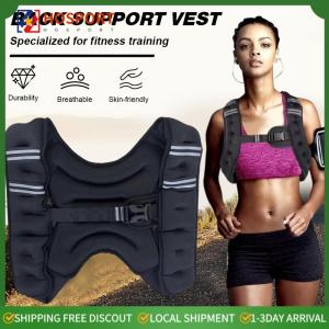 【HOSPORT】Weighted Vest 5KG Body Weight Vests Double Adjustable Buckle Straps for Strength Training Jogging Cardio Weight Loss