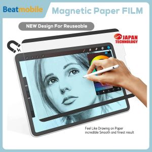 Drawing Magnetic Paper Screen Film Removable Matte Paper like Feel for iPAD Gen 7/8/9 Air 4/5 Pro 11 12.9