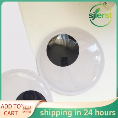 sjlerst 1 Cặp Phụ Kiện Thủ Công Wiggle Eye Googly Eyes Tự Dính Cho Tủ Lạnh (Đen Trắng)
