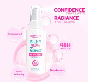 [COMBO UA WHITENING] Milky Gluta Tawas Deo Whitener + Milky GlutaWhite Underarm Cream Intensive Whitening