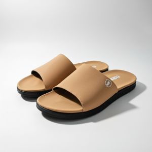 Fashion - Sandal Pria Slide / Sendal Slop Slipper Anti Licin / Slip On Bahan Premium Kekinian