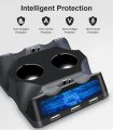 PS4 Controller Charging Dock Station, 4 in 1 PS VR Motion Move Controller Charger Station, Fast Playstation 4 Controller Charger with LED Indicator Compatible with PS4/Slim/PS4 Pro/PS VR Charging Dock. 