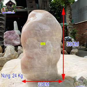 Trụ đá thạch anh tự nhiên nguyên khối T700 "Khơi Thông Long Mạch Cải Thiện Sức Khỏe" Nặng 24kg (KT: 39 x 23 x 13.5 cm) – Vật phẩm phong thủy