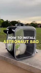 Cat Bag With Large Window Cat Carrier  Backpack Cat Bag Pack Transparent Bag Kucing Travel Beg Kucing Besar