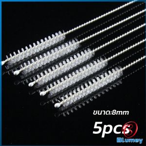 Blumey แปรงล้างหลอดดูด จุกนม ขนไนล่อน ไม่ทำให้เป็นรอย  Stainless steel soft straw straw brush