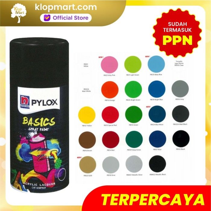 CAT AEROSOL / CAT SEMPROT PYLOX NIPPON PAINT - SEMUA WARNA 300CC - 107 Blue