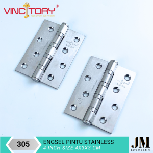 Vincitory ISI 2 PCS Engsel Pintu Tebal Jendela lemari Snles Steel Ukuran 3Inch 4Inch 5Inch