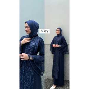 BEST SELLER!!! HAWA DRESS BAHAN ROBERTO SILK MIX FULL TILLEDIT AKSEN BROKAT BAGIAN DEPAN DRESS KONDANGAN PESTA BRIDESMAID TERBARU 2023 GAMIS REMAJA VIRAL