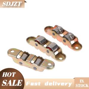 SDJZT 80ประเภทแบน ร่องล้อคู่ประตูสไลด์โลหะหน้าต่างรอกรองรับด้านล่างเลื่อนลูกกลิ้งติดตามอุปกรณ์ฮาร์ดแวร์