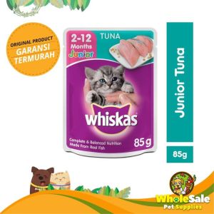 MAKANAN KUCING WHISKAS JUNIOR TUNA 80GR