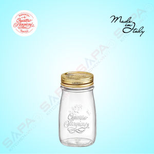 Chai thủy tinh nắp vặn Quattro 200ml - Bormioli Rocco - Italy