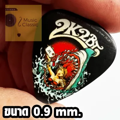 ปิ๊ก ขนาด 0.9 mm. สำหรับ กีต้าร์ไฟฟ้า หรือ กีตาร์โปร่ง 7 ลาย สวยมากๆ ..!!