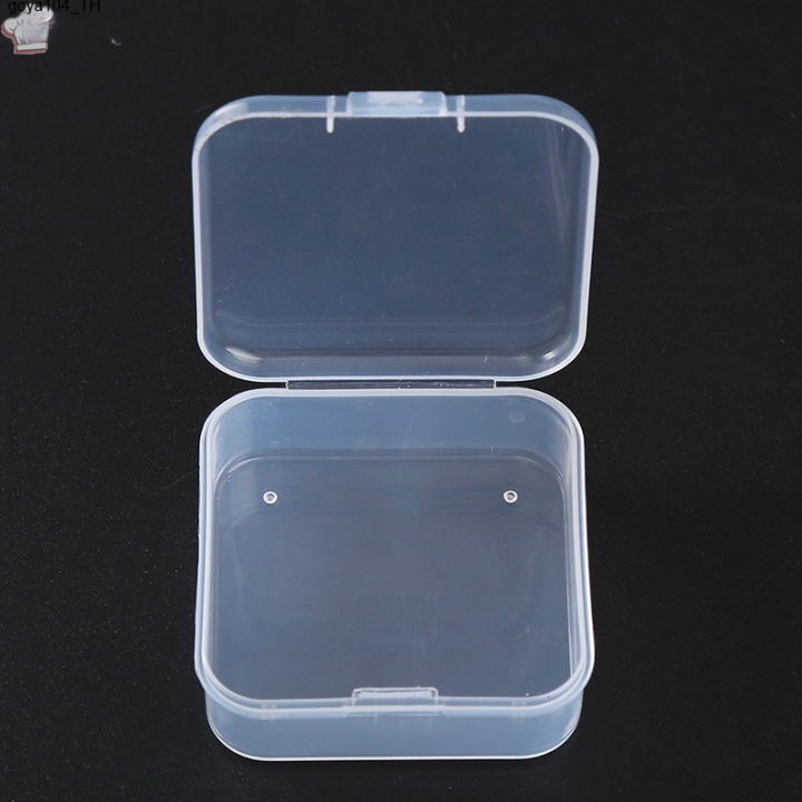 goya104 [] 2 Square CLEAR preservation BOX Small items packaging BOX ...