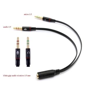 Jack gộp audio và mic 3.5mm Jack gộp tai nghe 3.5 giá rẻ