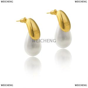 [COD] WEICHENG 1Pair Transparent Resin Water Drop Earrings Simple Versatile Fashion Earrings For Women Girls Personalized Earrings Gifts