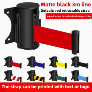Wall Hanging Retractable Belt Barrier Queue Line Guardrail Fence 1 Meter Crowd Control Barrier For Shopping Mall & Public Place