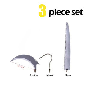 Sabit Arit Rumput Baja/30/40CM/Pemangkas Sabit Kapak Ganda/Alat Pemotong Ranting Pohon/Sabit Kapak Serba Guna/Aksesoris Perkebunan/Alat Panen Padi Potong Rumput/Sabit Kapak Ganda Alat