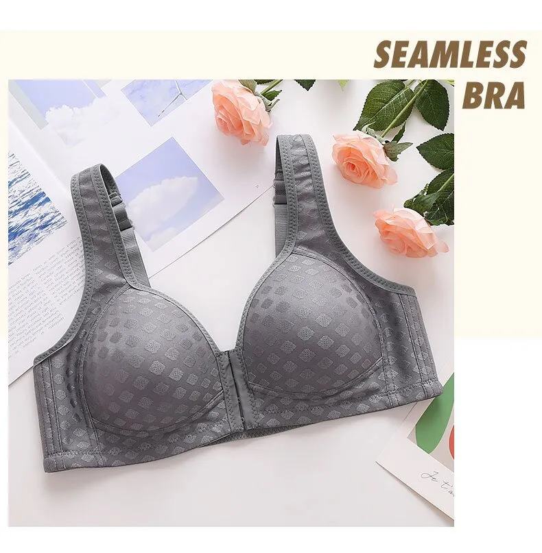 Women's New Bras Front Button Type Sexy Brassiere Anti-sagging