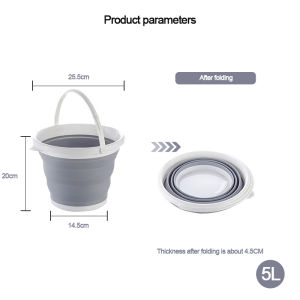 Pelise 10L Collapsible Buckets for Cleaning Foldable Bucket Cleaning Bucket for Bath with Handle Water Bucket