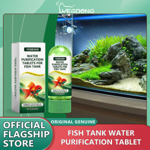 YEGBONG Water Purifying Tablets Fast Water Purification Tabs Fish Supplies Potable Aqua Tablets Natural Fish Tank Accessories Dechlorination Tablets Water Freshwater Aquariums Purifier Water Chlorine Removal Tablets Water Purifier Algae Remover for home