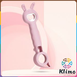 KLIMO Creative Multifunction 4 in 1 Bottle Opener Can Opener household Beer Beverage Juice Cap Opener Cute Rabbit Ears