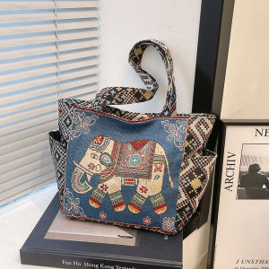 DEOBAGS TAS TOTE MOTIF GAJAH THAILAND  / TAS TOTEBAG / HANDBAG TAS TOTE GAJAH THAILAND / TAS TOTEBAG / HANDBAG TFW 00274