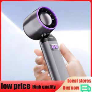 Handheld Turbo Fan USB Rechargeable Adjustable Cooling Fan Portable Electric Fan for Camping Hiking Outdoor Activities
