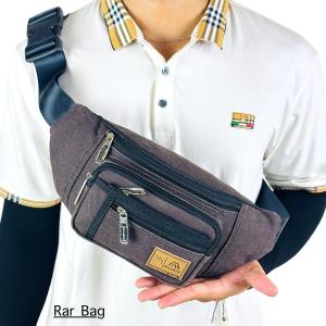 POLO AMSTAR Tas Pria Waist Bag Tas Pinggang Kanvas Sling Bag Selempang