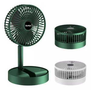 Telescopic Fan Folding Portable Table Fan USB Charging Multi-function Dormitory Bed Office Desktop Large Wind Electric Fan [LOCAL SELLER]